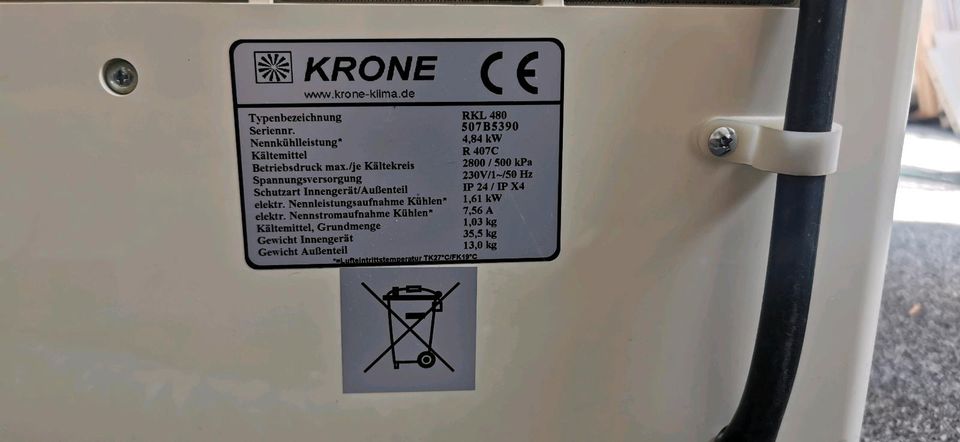 2x Krone RKL 480, Mobiles Split Klimagerät in Lohra