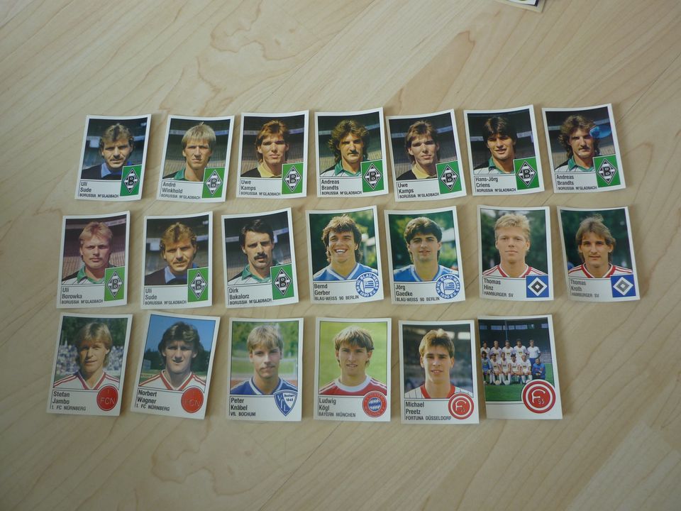 Panini Sticker Fußball Bundesliga 1987 Klebebilder in Kiel