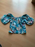 Türkis geblümte kurze Bluse von Only neu Bayern - Wegscheid Vorschau