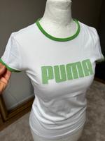puma T-Shirt damen weiß grün gestickt XS/34 Köln - Rodenkirchen Vorschau