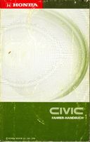 HONDA CIVIC Fahrerhandbuch + Händlerliste, Original!! Altona - Hamburg Ottensen Vorschau