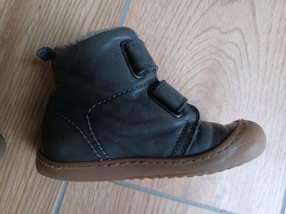 Gefütterter Winterschuh, Gr. 24, Naturino, Leder, grau in Essen