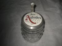 Original BMF Bierseidel Glaskrug Zinndeckel Sammler Zum  Andenken Rheinland-Pfalz - Birkenheide Vorschau