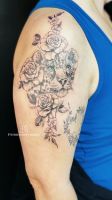 Tattoo Floral,Fineliner,realistic Nordrhein-Westfalen - Geilenkirchen Vorschau