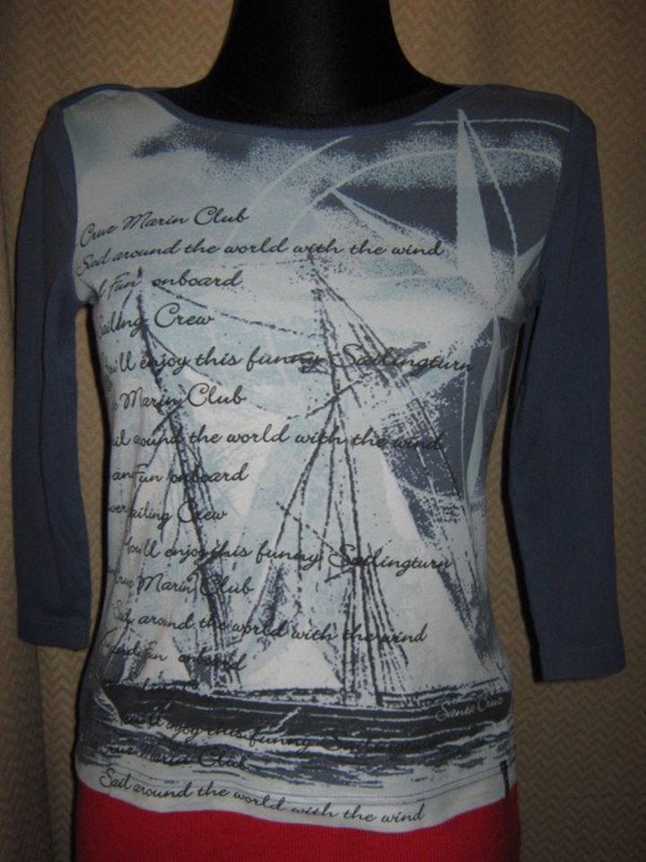 NEU Sailor Maritim Longsleeve Langarm T-Shirt S.Oliver 34-36/XS-S in Bammental