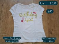 Geburtstagsshirt Birthday Girl Gr. 110 Bayern - Kelheim Vorschau