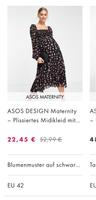 Asos Schwangerschaftskleid plissiert mit Blumenmuster Bayern - Weiherhammer Vorschau