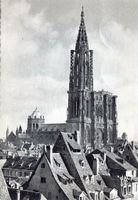 Le Vieux Strasbourg ° La Cathèdrale ° Ansichtskarte 1941 Hannover - Bothfeld-Vahrenheide Vorschau