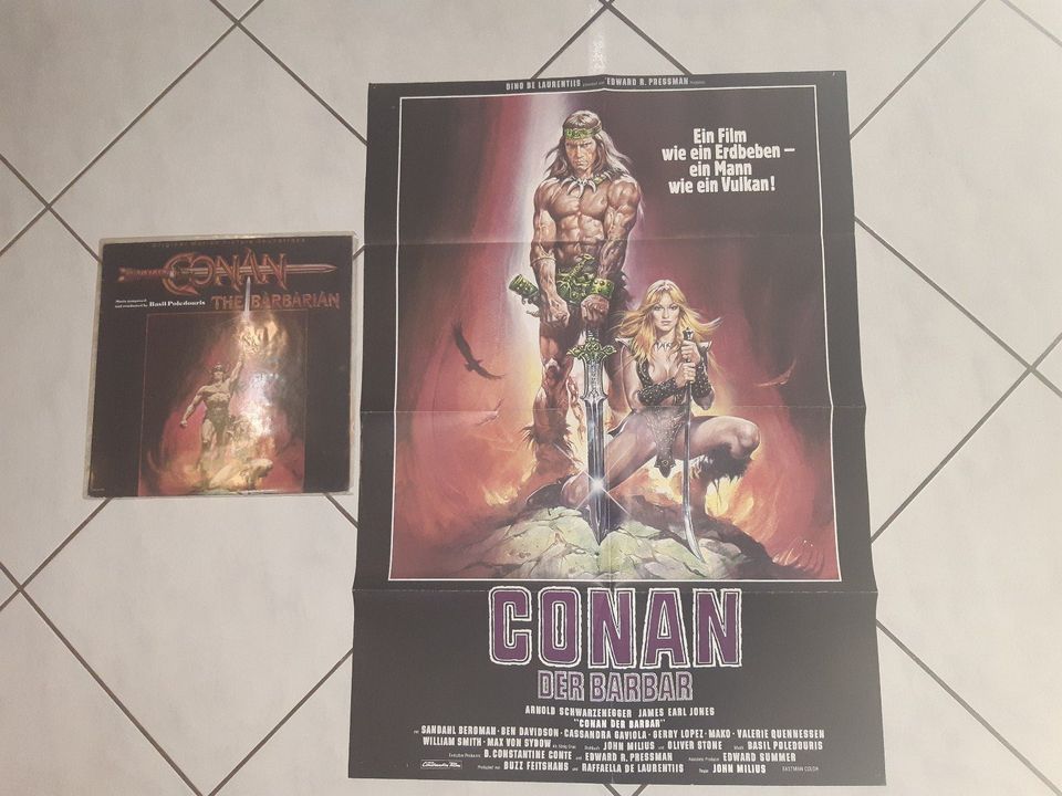 Original Kinoplakat Filmplakat  Conan der Barbar von 1982 in Worms