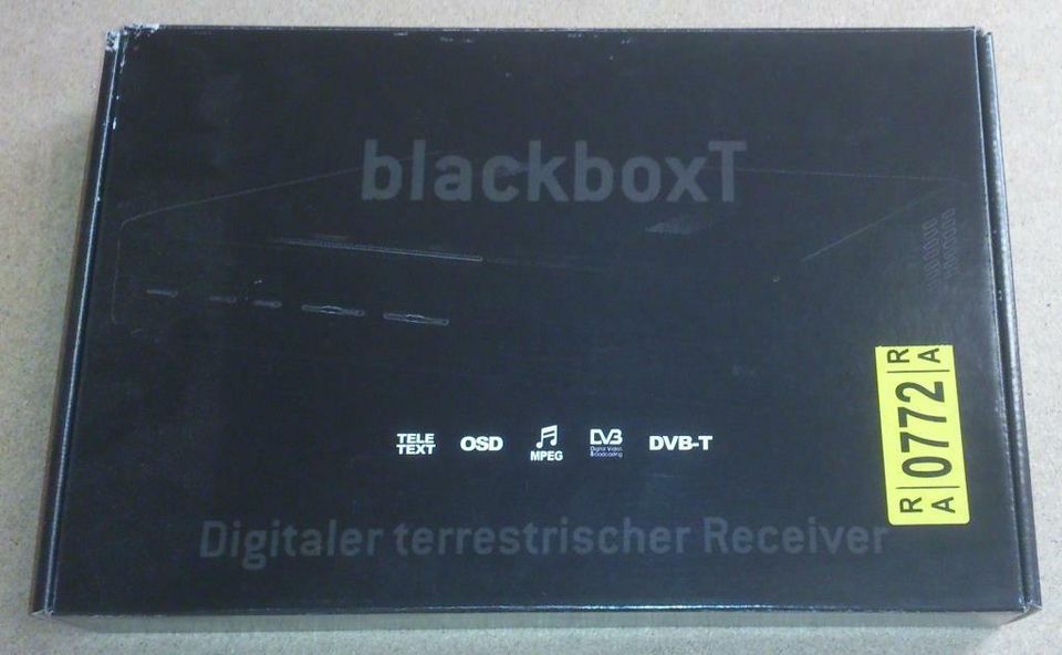 DVB-T Receiver, Homecast Blackbox T in Tengen