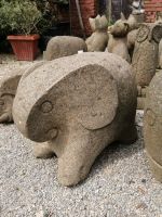 Elefant Tier Skulptur Figur modern Basanit Stein handarbeit 50cm Nordrhein-Westfalen - Lotte Vorschau