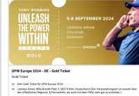 GoldTicket Tony Robbins "Unleash the Power Within" 5.-8.8.24 Köln Hessen - Kassel Vorschau