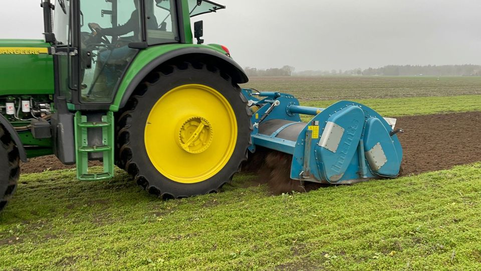 Bodenbearbeitung RTK Spatenmaschine Saatbett Mais Kartoffeln in Heede(Emsland)