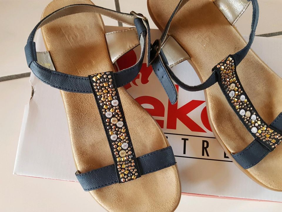 RESERV.! Rieker Sandalen dunkelblau T-Steg Strass, Gr. 36, Neuw. in  Saarbrücken-Dudweiler - Dudweiler | eBay Kleinanzeigen ist jetzt  Kleinanzeigen