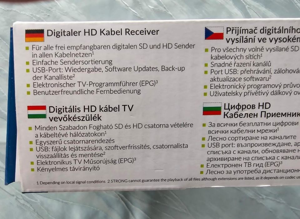 * Digital HD Kabel Receiver SRT 3002 von Strong *nachhaltig* in Göttingen