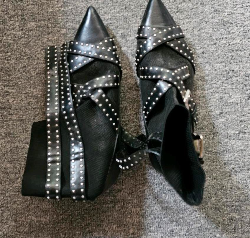 Zara Basic Damen Stiefel schwarz Gr. 39 in Kelbra (Kyffhäuser) Kelbra