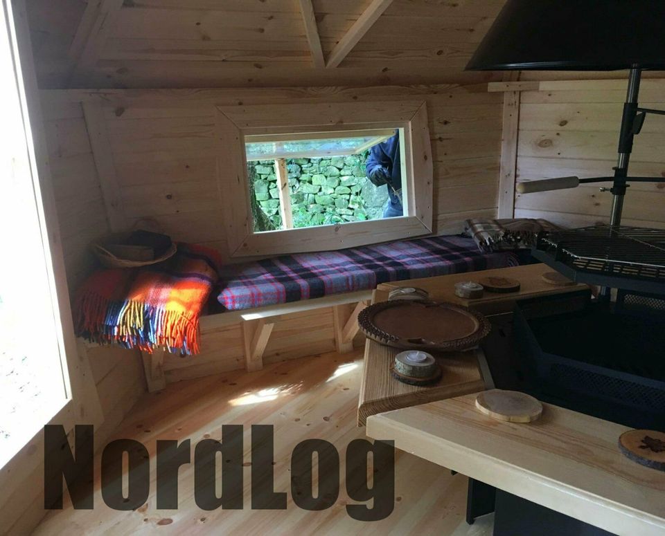 Exklusiv NordLog Grillkota 16,5m2 Grillhaus Grillhütte Gartenhaus in Weil der Stadt