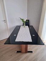 Glas-Tisch mit Holzfuß 1,6m x 0,9m x 0,75 Nordrhein-Westfalen - Emsdetten Vorschau