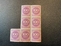 Briefmarken Deutsches Reich 100 Mark 7Stück zusammenhängend Bayern - Helmstadt Vorschau