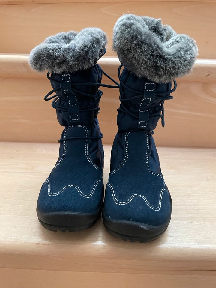 Primigi Mädchen Stiefel Winterstiefel blau Fell Tex Gr.27 NEU in Altenstadt