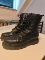 Schwarze Lederstiefeletten Größe 38 Dortmund - Innenstadt-West Vorschau