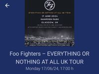 2x Foo Fighters Tickets 17.06.24 Glasgow Bayern - Günzburg Vorschau