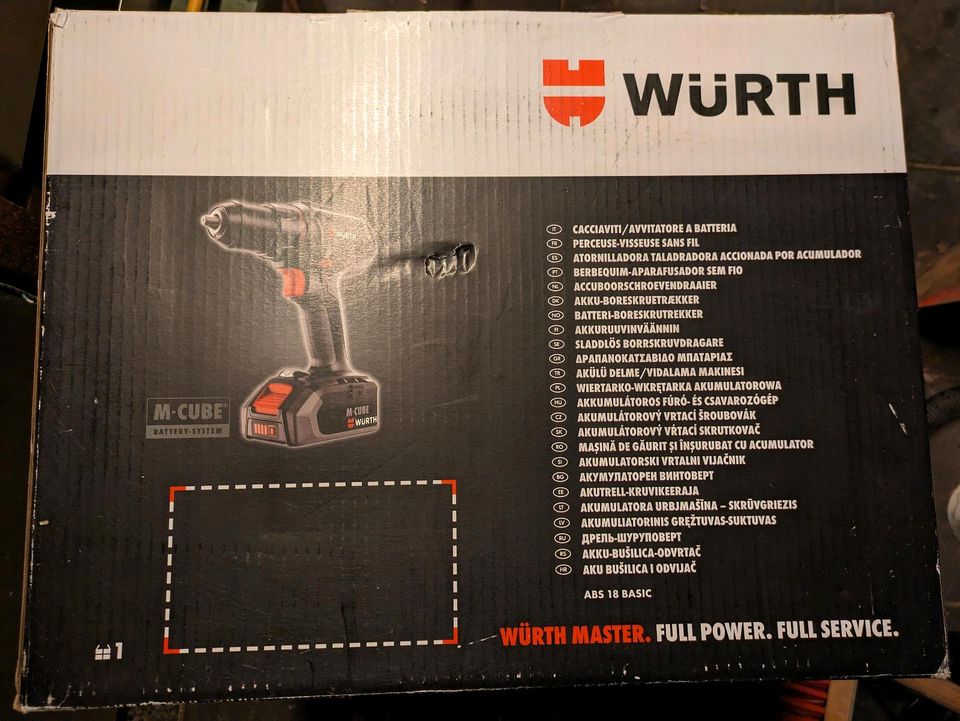 Würth Akku-Bohrschrauber  ABS 18 Basic im Koffer in Haren (Ems)