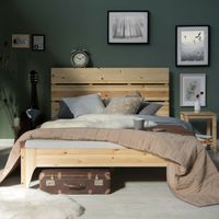 Holzbett Doppelbett 140x200 cm Bettgestell Lattenrost VB179€* Sachsen-Anhalt - Magdeburg Vorschau