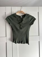 Shirt, H&M, XS/34, olivgrün Thüringen - Worbis Vorschau