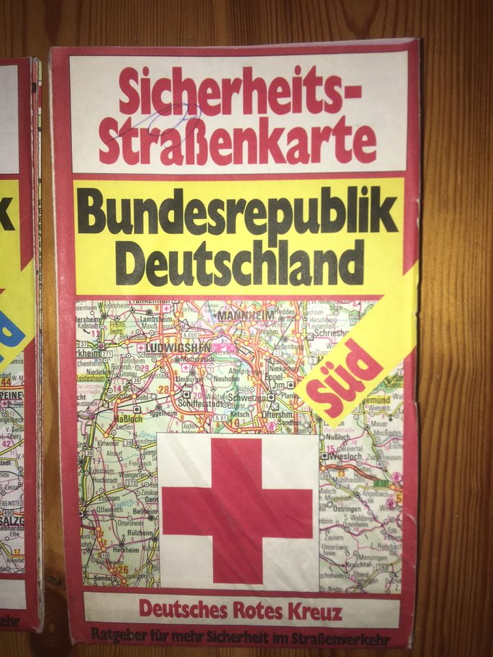 Deutsches Rotes Kreuz Sicherheits-Straßenkarte NORD + SÜD in Wadern