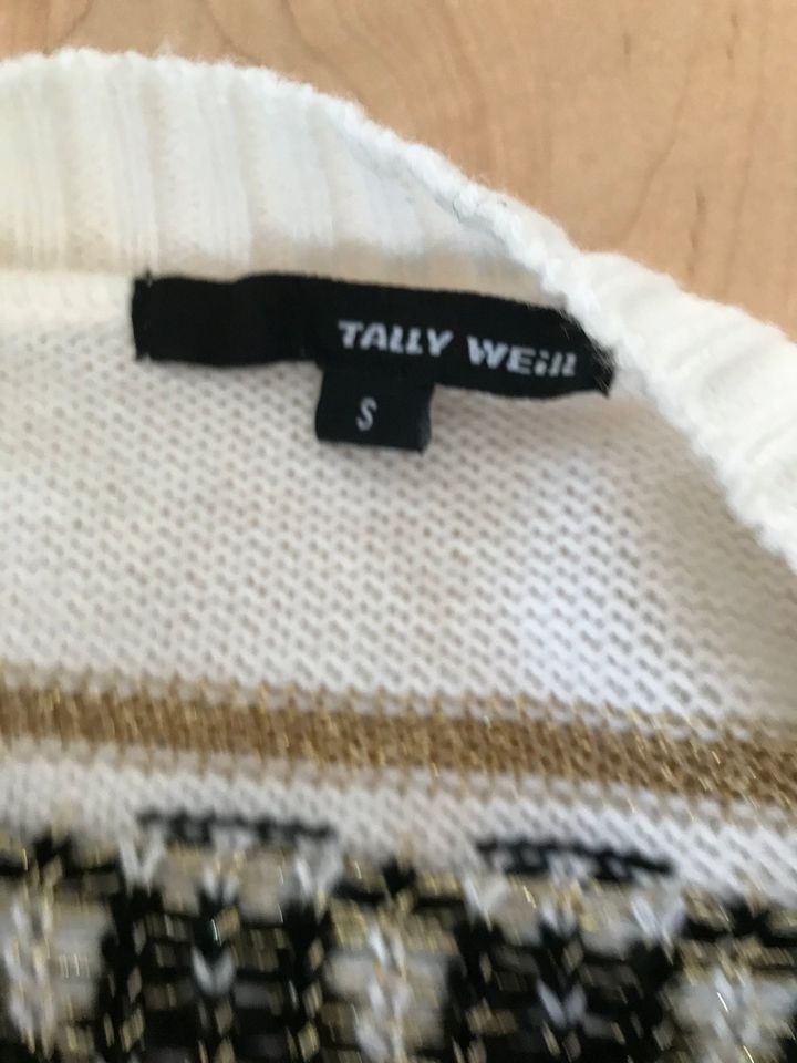 Wie NEU! Tally Weijl Strickjacke, creme mit Glitzergarn Gr. S/36 in Wiernsheim