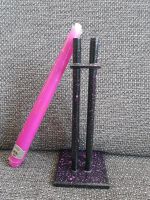 Kerzenhalter Metall schwarz pink schwer 20,5 cm hoch Deko St Bayern - Rottendorf Unterfr Vorschau