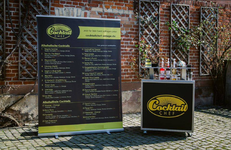 Mobile Cocktailanlage mieten für Partys-Hochzeit-Veranstaltungen in Düsseldorf