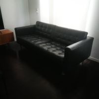 Ikea 3-Sitzer Ledercouch Landskrona 3er Sofa schwarz Leder Stuttgart - Mühlhausen Vorschau