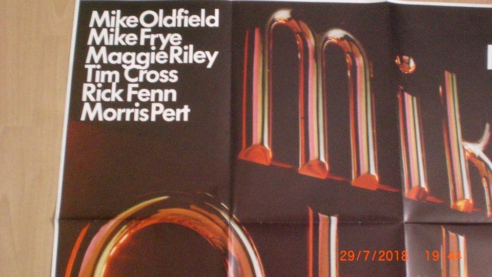 MIKE OLDFIELD - Live 1981 Konzertplakt Poster Tour in Hemer