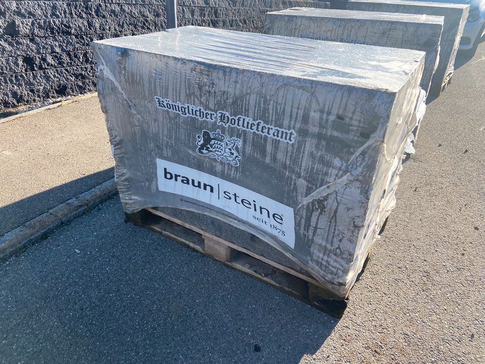 Braun CULT-GRANDE Mauerstein 120x22,5x15cm ca. 8,5qm anthrazit in Trochtelfingen