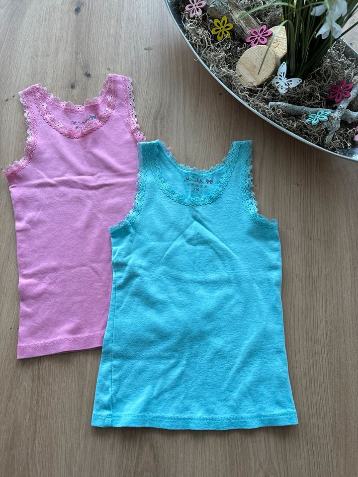 Unterhemden Shirt Gr. 110 rosa und türkis neu in Hildesheim