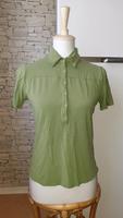 Bonita Poloshirt 38 M Grashrün Grün T-Shirt mit Druckknöpfen Friedrichshain-Kreuzberg - Kreuzberg Vorschau