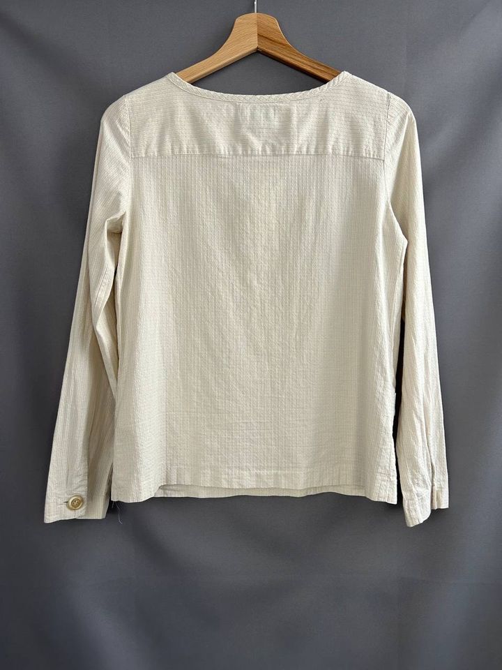 A.P.C. beige textured stripe blouse Bluse mit Streifen APC in Löcknitz