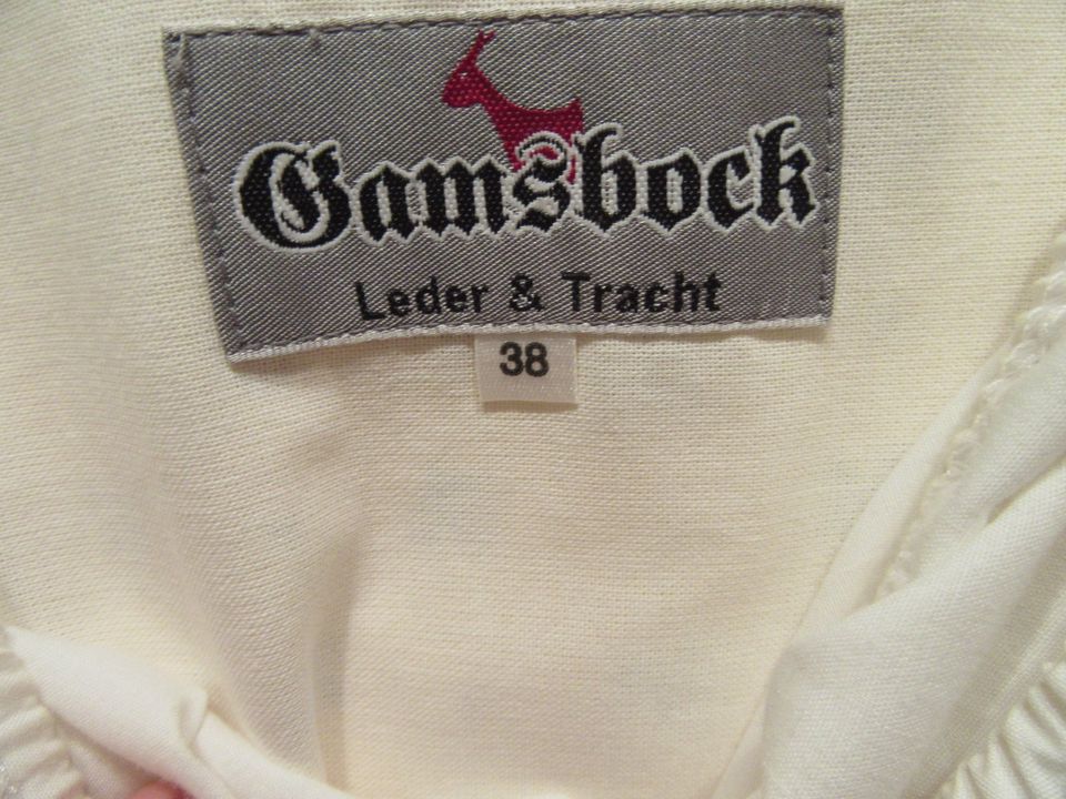 Dirndl von Gamsbock - Größe 38 -  mit Schürze und Bluse in Bad Aibling