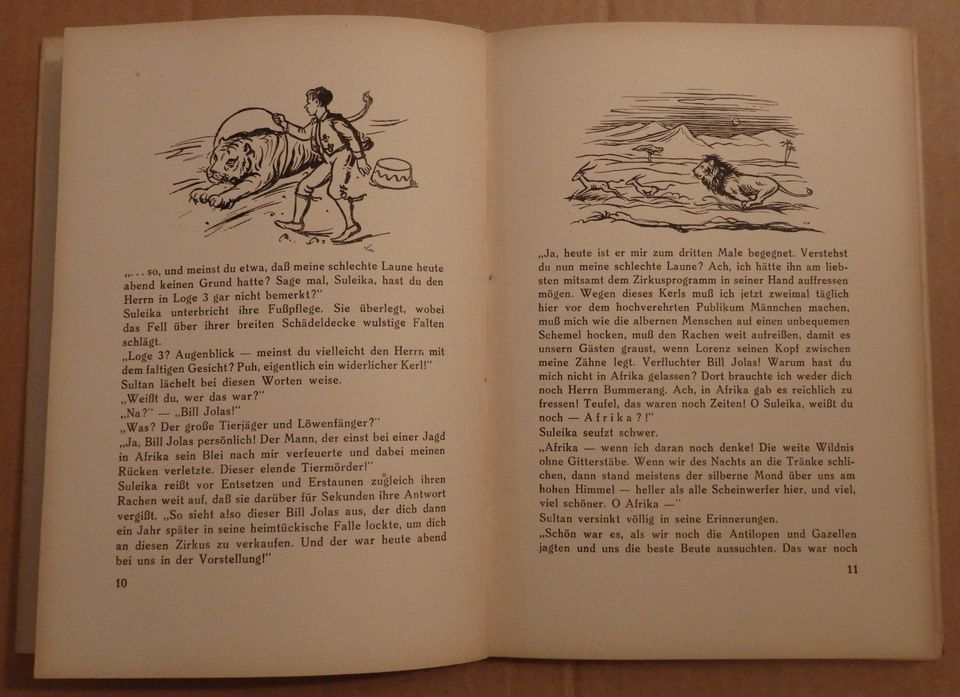 "Löwenspuren in Knullhausen", Hanns Krause, Kinderbuch, 1949 in Dresden