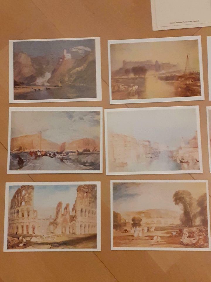 12 x Postkarte von JWM Turner British Museum in Nußloch