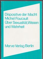 Michel Foucault Dispositive der Macht Strukturalismus Manufactum Bayern - Freising Vorschau