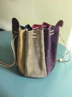 Wildleder Handtasche/ Hobo Bag / Hippie Beuteltasche Nordrhein-Westfalen - Elsdorf Vorschau