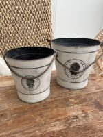 2x Pflanztopf / Blumentopf aus Metall Shabby Style von Loberon Essen - Essen-Borbeck Vorschau