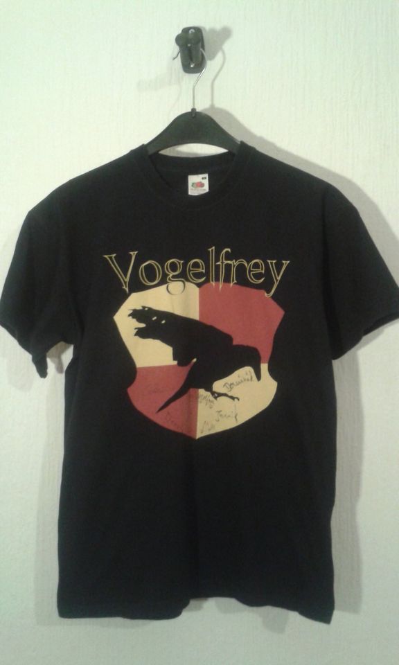 Vogelfrey Es gibt Feenfleisch Folk Rock Metal T-Shirt signiert M in Hamburg