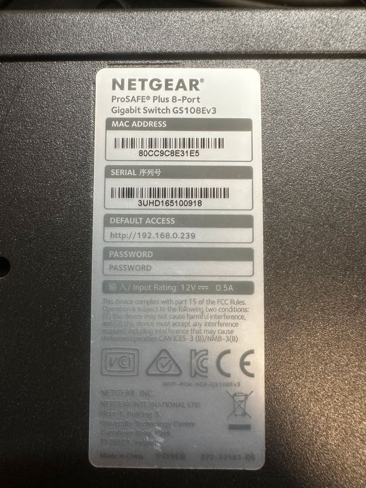 Netgear ProSafe GS108E in Beelen