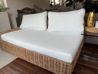 Rattan 2 Sitzer mit Auflage Outdoor Bayern - Kipfenberg Vorschau