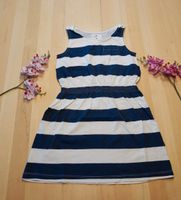 Kleid H&M Gr. 122/128 blau/weiß Streifen Mädchen Bayern - Anger Vorschau