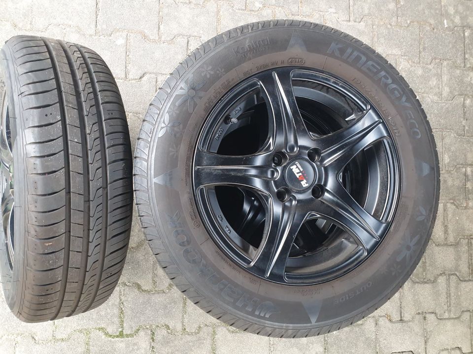 4x 195/65R 15 91H/95T - HANKOOK AUF PLATIN-ALUFELGEN MIT SENSOREN in Röderaue